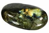 Bargain, Flashy, Polished Labradorite Pebble - Madagascar #105932-1